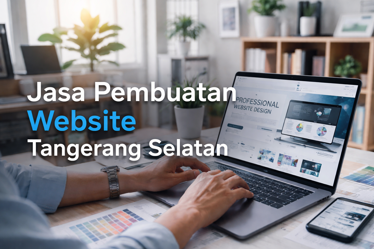 Web development workspace with design tools.